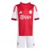 Dětské fotbalový komplet Ajax Kasper Dolberg #9 Domácí košile 2025-26 Krátkým Rukávem